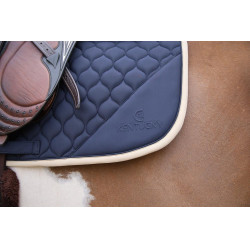 Tapis de selle Kentucky Softshell Onion Quilt Jumping Marine Bleu marine