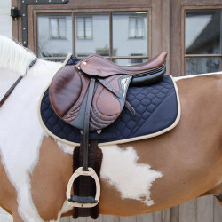 Tapis de selle Kentucky Softshell Onion Quilt Jumping Marine Bleu marine