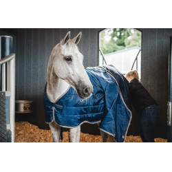 Couverture d'écurie Horseware Ionic Therapy 50g Bleu imperial / argent / marine