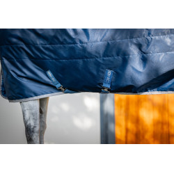 Couverture d'écurie Horseware Ionic Therapy 50g Bleu imperial / argent / marine