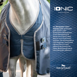 Couverture d'écurie Horseware Ionic Therapy 50g Bleu imperial / argent / marine