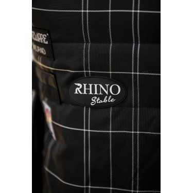 Couverture d'écurie Horseware Rhino 350g VL Noir / carreaux blanc gris Couverture d'écurie Horseware Rhino 350g VL Noir / carreaux blanc gris