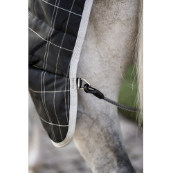 Couverture d'écurie Horseware Rhino 350g VL Noir / carreaux blanc gris Couverture d'écurie Horseware Rhino 350g VL Noir / carreaux blanc gris