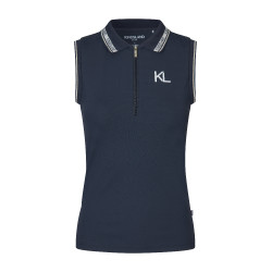 Polo sans manches Kingsland KLNaira en maille piquée femme Marine Bleu marine