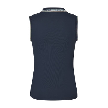 Polo sans manches Kingsland KLNaira en maille piquée femme Marine Bleu marine