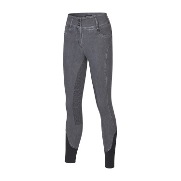 Pantalon denim Kingsland KLKayce fond intégral femme morphologies en H Gris jean