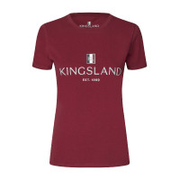 T-shirt Logo Kingsland Classic femme New burgundy Rouge T-shirt Logo Kingsland Classic femme New burgundy Rouge