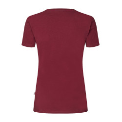 T-shirt Logo Kingsland Classic femme New burgundy Rouge