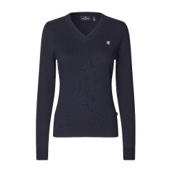 Pull Kingsland col en V Classic femme Marine Bleu marine