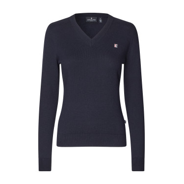 Pull Kingsland col en V Classic femme Marine Bleu marine