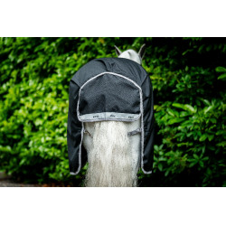 Couverture Horseware Amigo 1200D Turnout 250g Noir / gris titane / argent