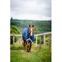 Couverture Horseware Amigo 1200D Turnout Plus 50g Noir / gris titane / argent Couverture Horseware Amigo 1200D Turnout Plus 50g Noir / gris titane / argent