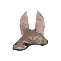 Bonnet anti-mouches HKM Golden Bit Taupe Marron