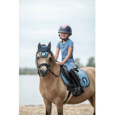 Bonnet anti-mouches HKM Nele Bleu gris