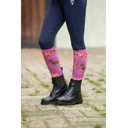 Chaussettes HKM Pony Club Rose Chaussettes HKM Pony Club Rose
