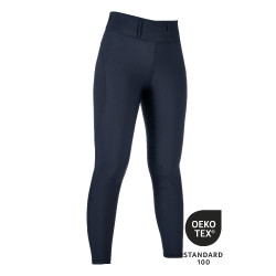 Legging HKM Jil taille haute fond 1/1 en silicone Bleu foncé