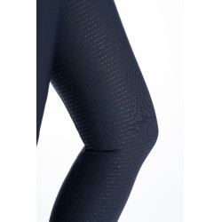 Legging HKM Jil taille haute fond 1/1 en silicone Bleu foncé