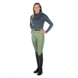 Legging HKM Juna fond 1/1 en silicone Jade Bleu Legging HKM Juna fond 1/1 en silicone Jade Bleu