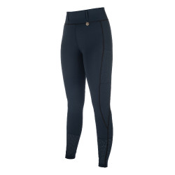 Legging HKM Juna fond 1/1 en silicone Bleu foncé