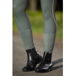 Legging HKM Juna fond 1/1 en silicone Gris vert