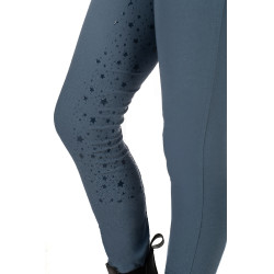 Legging HKM Pony Dream II fond 1/1 en silicone Bleu gris