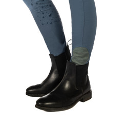 Legging HKM Pony Dream II fond 1/1 en silicone Bleu gris