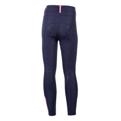 Legging HKM Pony Dream II fond 1/1 en silicone Bleu foncé