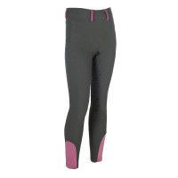 Legging HKM Pony Dream II fond 1/1 en silicone Gris vert