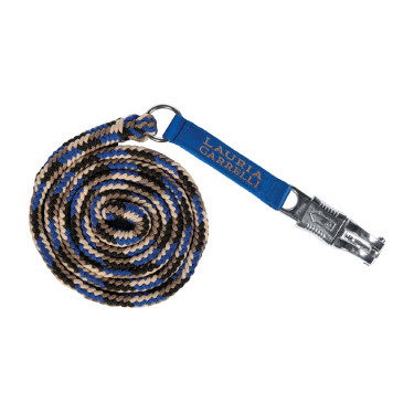 Longe HKM Amalfi avec mousqueton anti-panique Bleu