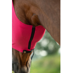 Masque anti-mouches HKM Elastic protection du naseau Magenta Rose