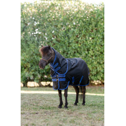 Couverture Horseware Amigo Ripstop 900D Plus Petite Turnout 200g Noir / bleu classique