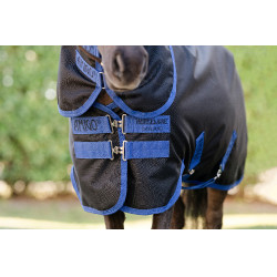 Couverture Horseware Amigo Ripstop 900D Plus Petite Turnout 200g Noir / bleu classique