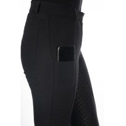 Pantalon HKM Amalfi fond 1/1 en silicone Noir