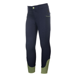 Pantalon HKM Claire fond 1/1 en silicone Bleu foncé Pantalon HKM Claire fond 1/1 en silicone Bleu foncé