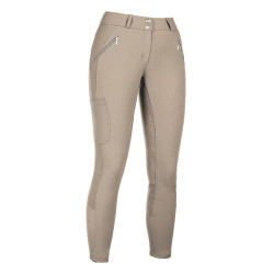 Pantalon HKM Lia taille haute fond 1/1 en Alos Beige
