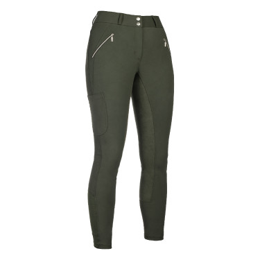 Pantalon HKM Lia taille haute fond 1/1 en Alos
