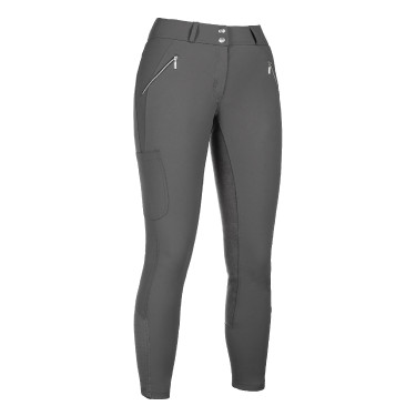 Pantalon HKM Lia taille haute fond 1/1 en Alos Gris Pantalon HKM Lia taille haute fond 1/1 en Alos Gris