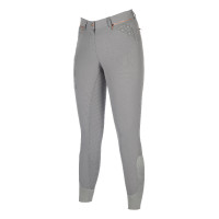 Pantalon HKM Rosegold Sparkle Style 1/1 en silicone Gris / or rose Pantalon HKM Rosegold Sparkle Style 1/1 en silicone Gris / or rose