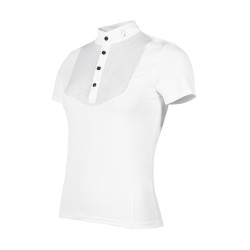 Polo de concours HKM Amalfi Blanc Polo de concours HKM Amalfi Blanc