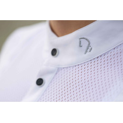 Polo de concours HKM Amalfi Blanc Polo de concours HKM Amalfi Blanc