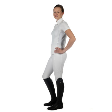 Polo de concours HKM Skadi manches courtes femme Polo de concours HKM Skadi manches courtes femme