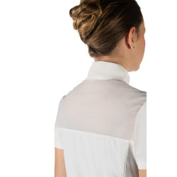 Polo de concours HKM Skadi manches courtes femme Blanc