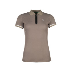 Polo HKM Amalfi Taupe Marron Polo HKM Amalfi Taupe Marron