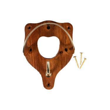 Porte-bridon HKM en bois et laiton Porte-bridon HKM en bois et laiton