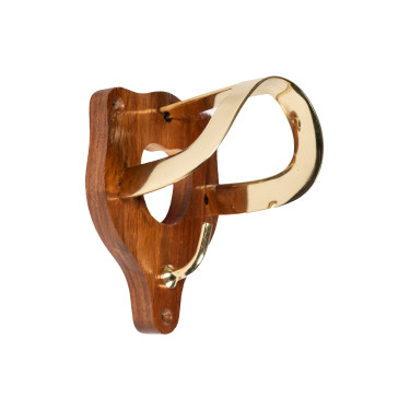 Porte-bridon HKM en bois et laiton Porte-bridon HKM en bois et laiton