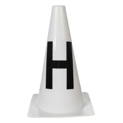 Pylônes de piste HKM Dressage Hobby Horsing Blanc