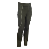 Legging HKM Claire fond 1/1 en silicone Gris vert