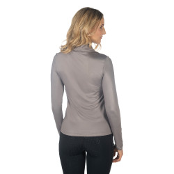 T-Shirt fonctionnel HKM Summer Milano II Taupe Marron