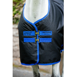 Couverture Horseware Amigo Ripstop 900D Poney Turnout 200g Noir / bleu classique