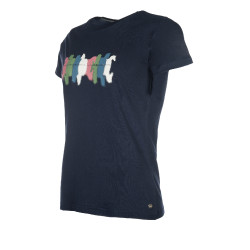 T-Shirt HKM Mirror Bleu foncé